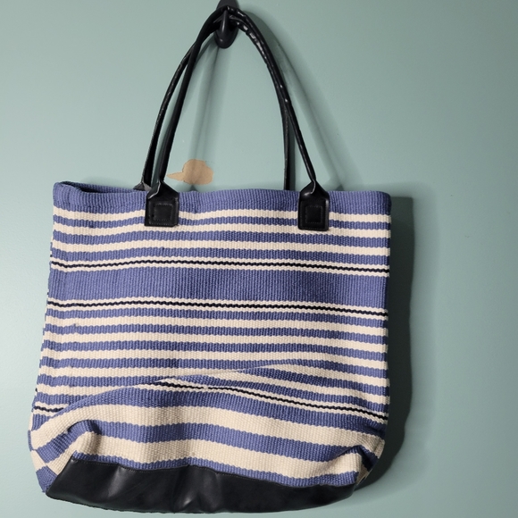 Dash & Albert Bags Dash Albert Rugby Stripe Denim Indooroutdoor